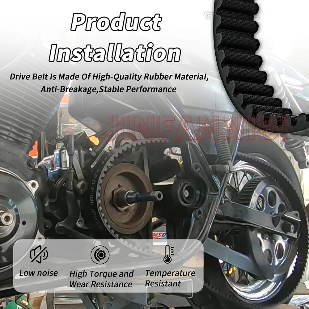 For Harley-Davidson 2007-2017 DYNA Series, 131T, 1 InchWidth(Except Japan) Drive Belt Replace 40046-07