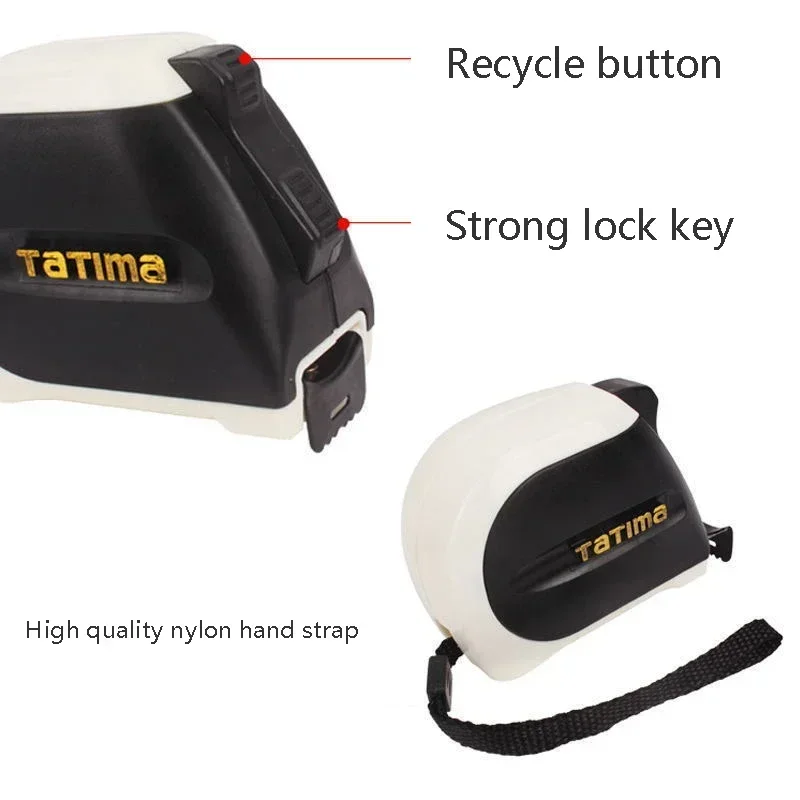 Profession Coating Waterproof Thickening Self-Locking 3m5m Wear-Resistant High-Precision Woodworking Tape Measure Meter Rule