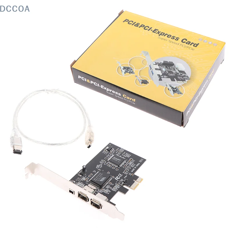 PCI Firewire для Windows 10,IEEE 1394 PCI Express контроллер на 4 порта (3X6 контактов и 1X4 контакта), адаптер Firewire 800