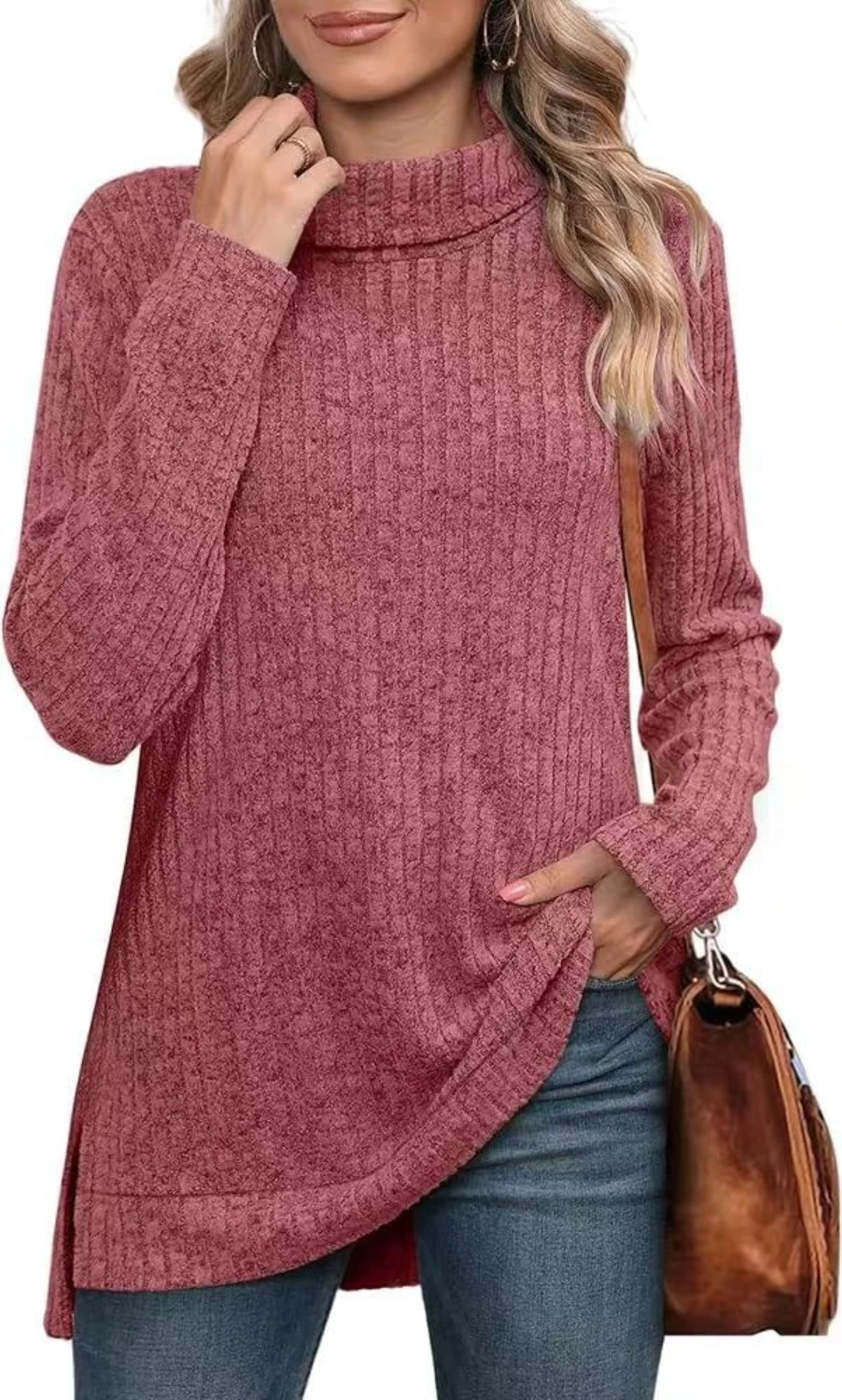 

Women Long Sleeve Lightweight Sweatshirt Tops Lapel Neck Solid