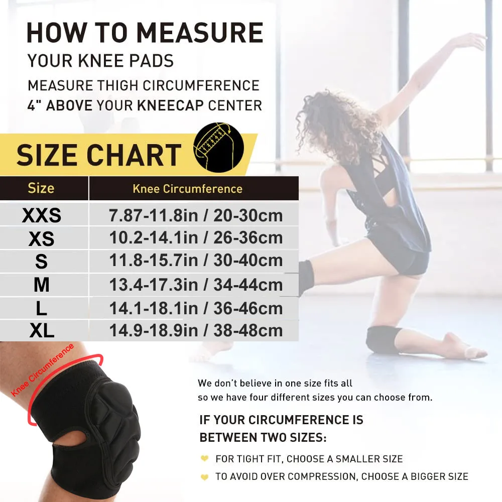 زوج واحد من وسادات الركبة المضادة للتصادمات مع رغوة إيفا السميكة للبستنة والتنظيف وأعمال البناء والأرضيات والكرة الطائرة