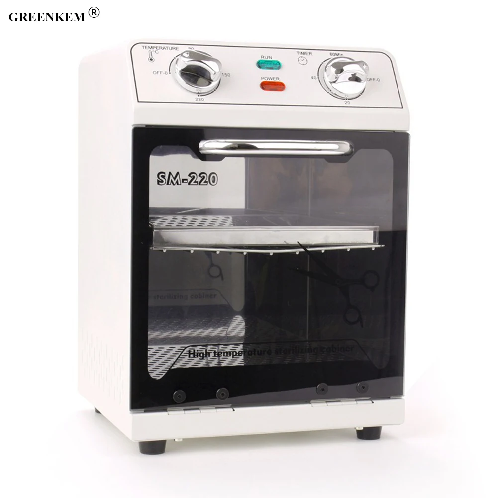 Esterilizador de uñas de alta temperatura de 600 vatios, máquina de limpieza de herramientas para uñas de salón, esterilizador de gran capacidad