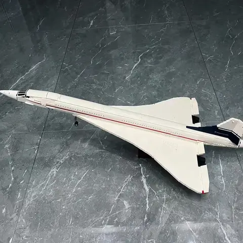 2083 delar Airbus Concorde byggsats supersonisk flygplan rymdfärja modellblock pedagogisk leksak för barn födelsedagspresent 10 best sales konkorde - №4