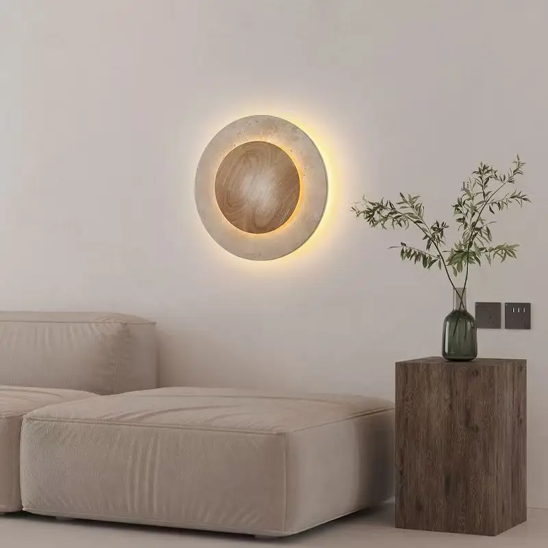 Nordic Ring Light Limestone Sconce Wall Lamp Decoration Maison Room Decoration Living Room Decoration Wall Lamps and Lamps