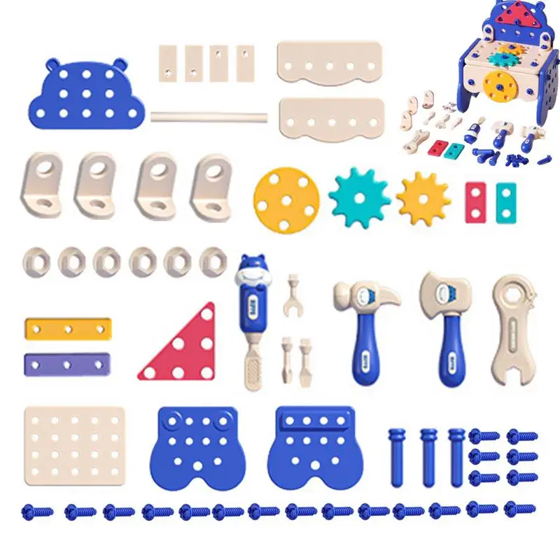 Toy Tool Set Funny Play Tool Set Work Bench Toy Toddler Pretend Play Toys Creative Toddler Play Set For Home Kindergarten