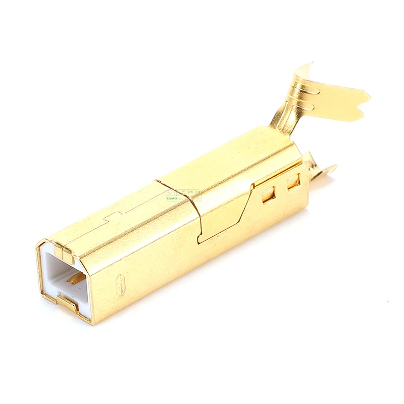 Avssz Koorts Usb 2.0 Type A B Port Jack Lassen Plug Platte Vierkante Interface Fosforbrons Dikke Vergulde contact Solder Plug