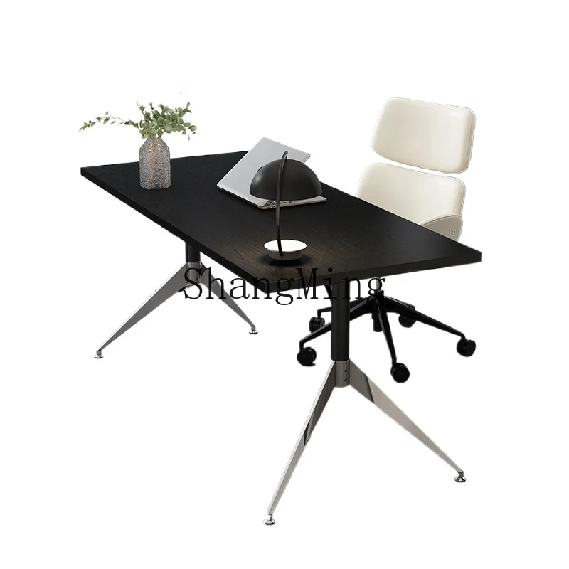 

LXY household medieval simple modern oval conference table guest restaurant storage dining table