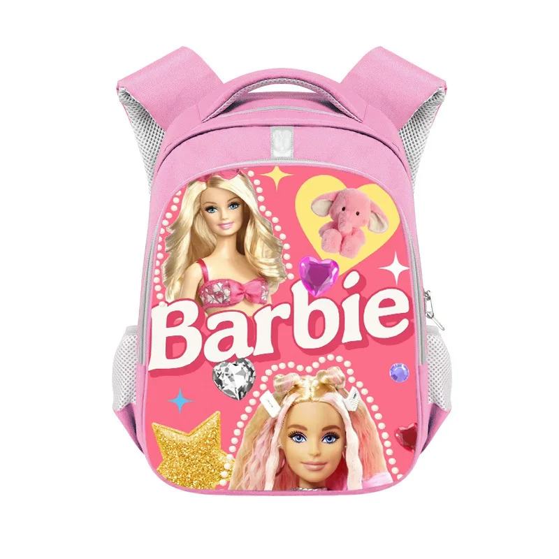 Modny plecak Barbie Anime Kawaii dzieci lekki oddychający tornister o dużej pojemności dziewczęca torba podróżna prezent zabawka