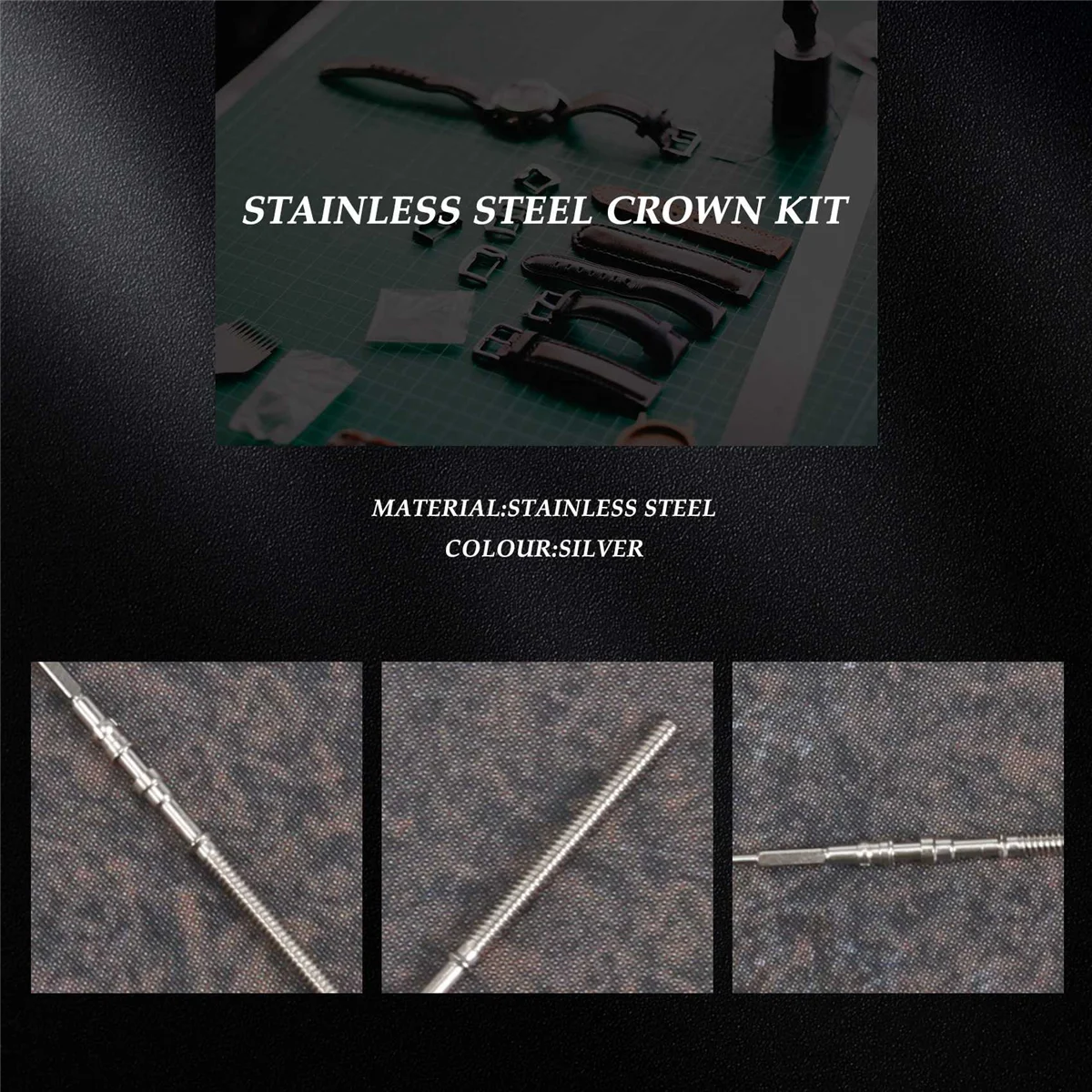 5Pcs นาฬิกา Steel Stem Crown ชุดนาฬิกาอะไหล่ NH35 NH36 NH38 NH39 นาฬิกา Stem อะไหล่อะไหล่