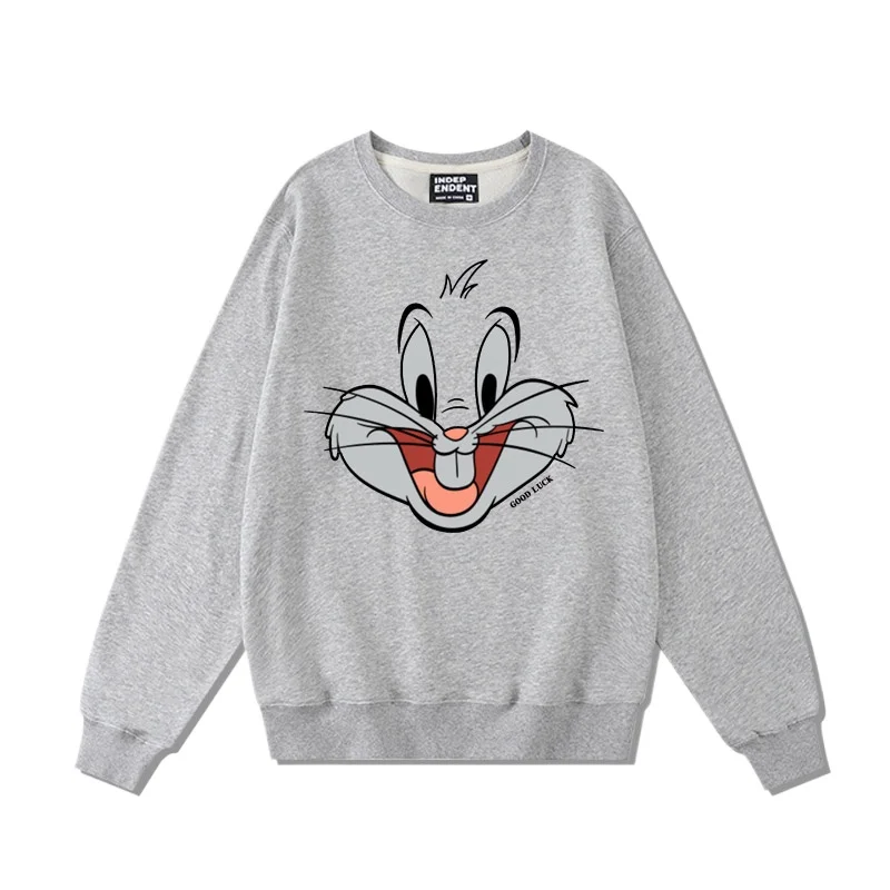 Bugs Bunny Anime Hoodie Women\'s Hoodie Women\'s Round Neck Top Couple\'s Loose Casual Hoodie Couple Round Neck Top women clothing