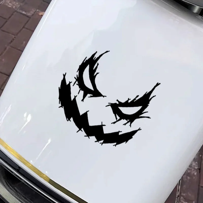 

1pc Evil Smile Demon Face Waterproof Vinyl Decal for Car Motorcycle Gas Tank Front Fairing E-bike Window Body