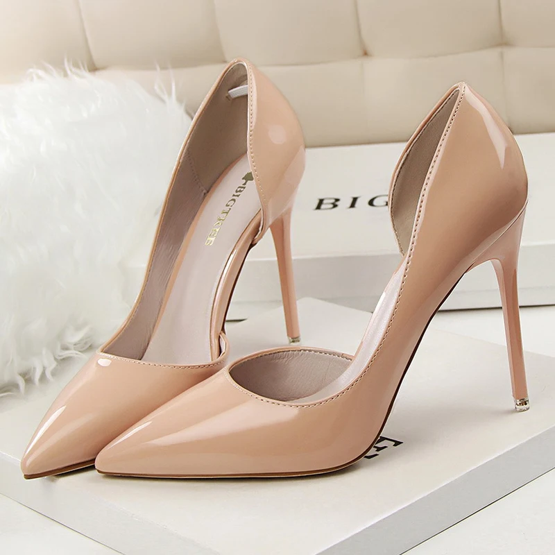 BIGTREE Shoes 2025 Women Pumps Patent Leather High Heels Stiletto Sexy Party Shoes OL Career Women Heels Office Shoes 12 Colors