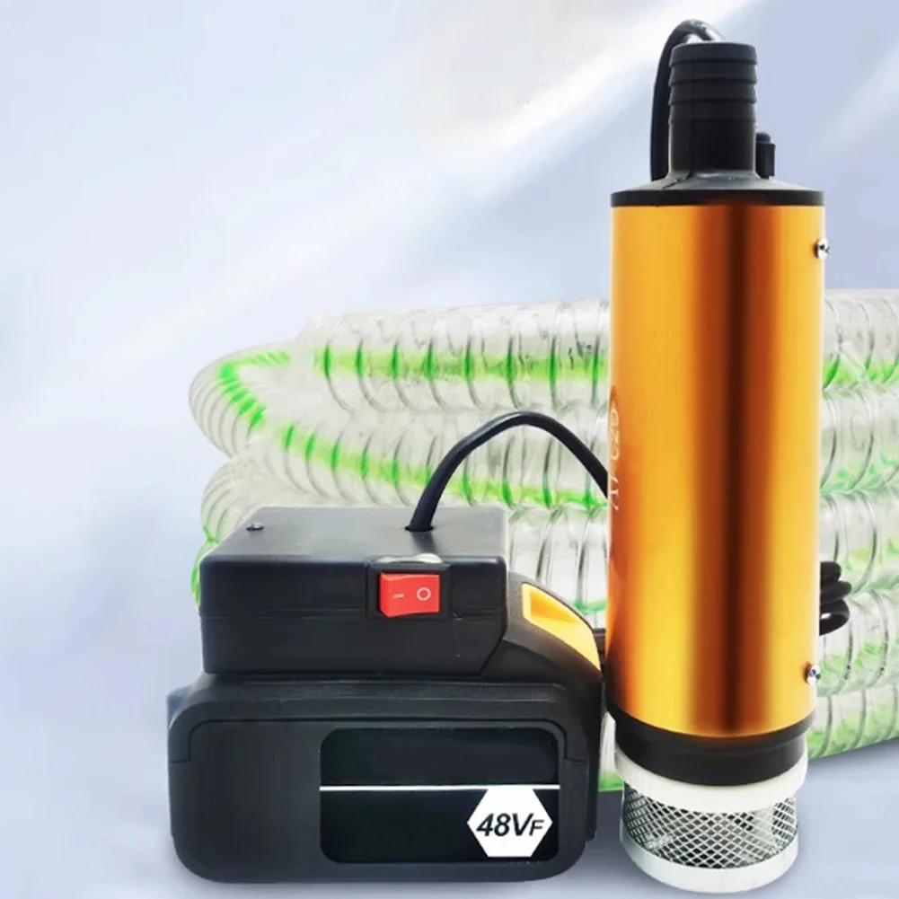 Outdoor Fuel Transfer Lithium Battery Pump 24V Transfer Pump Removable Filter Design Plastic Material 24V 60W Motor