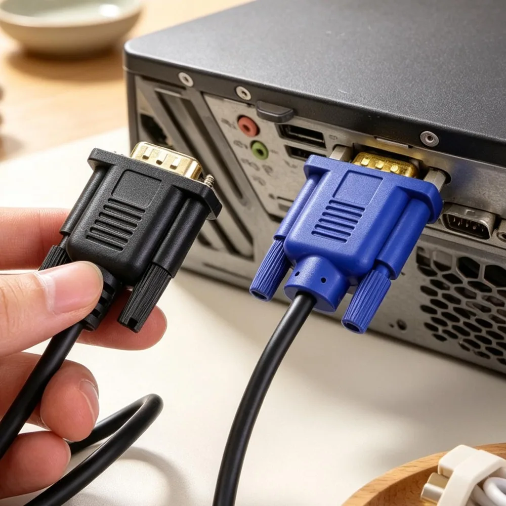 1080P HDMI-Compatible To VGA Adapter 1.8M/3.0M Cable 4K HD Video Audio Male Converter for Desktop Laptop PC TV Monitor Projector