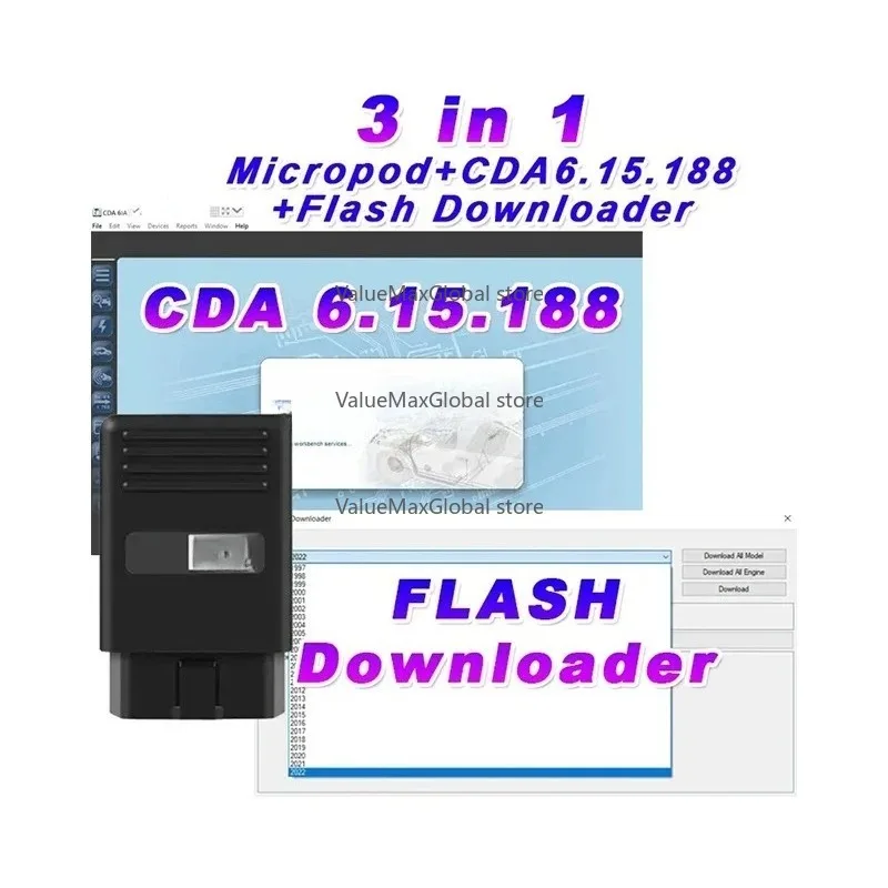 CDA 6.15.188 Engineering Software for MicroPod 2 - Flash Downloader And VIN Editing Tool