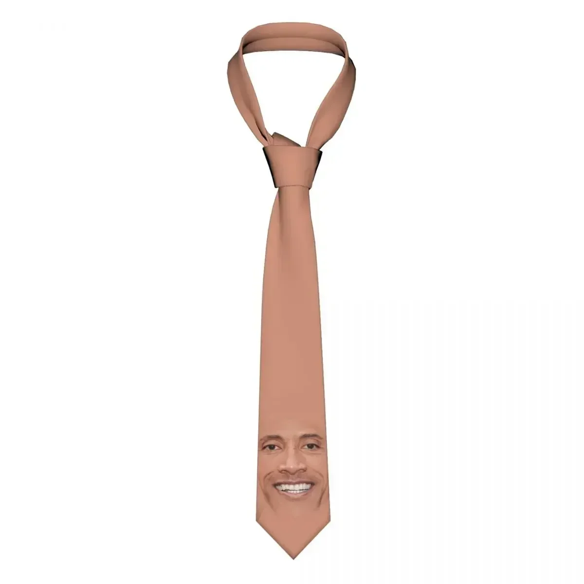 

The Rock Face Necktie Men Women Slim Polyester 8 cm Dwayne American Actor Johnson Neck Ties for Men Accessories Cravat Office