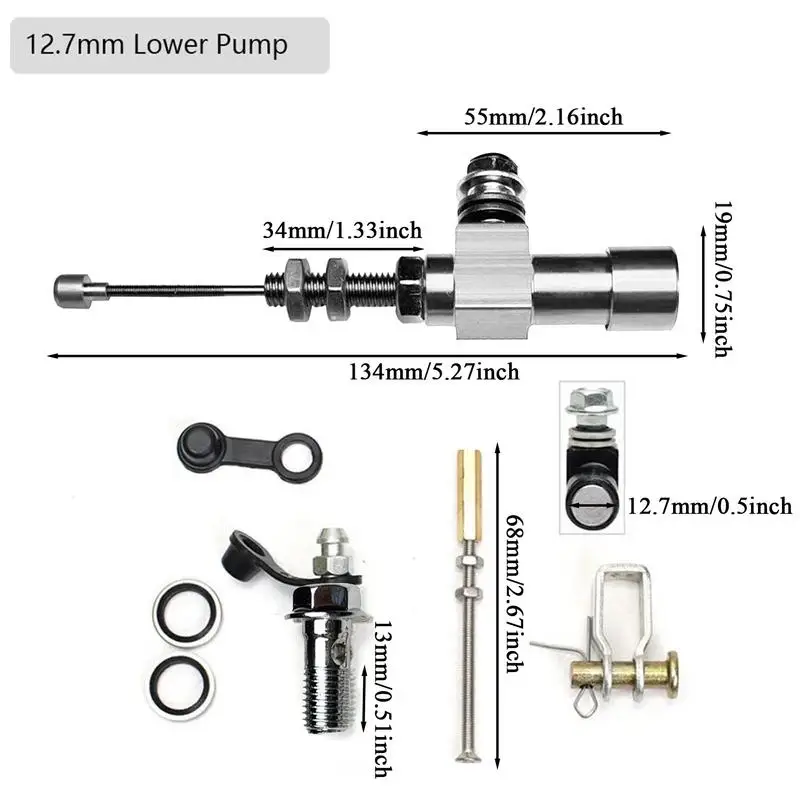 Motorcycle Brake Lines Hydraulic Disc Brake Hose Kit Complete Compact System Precise Control For Riding Dirt Bikes Atv Family