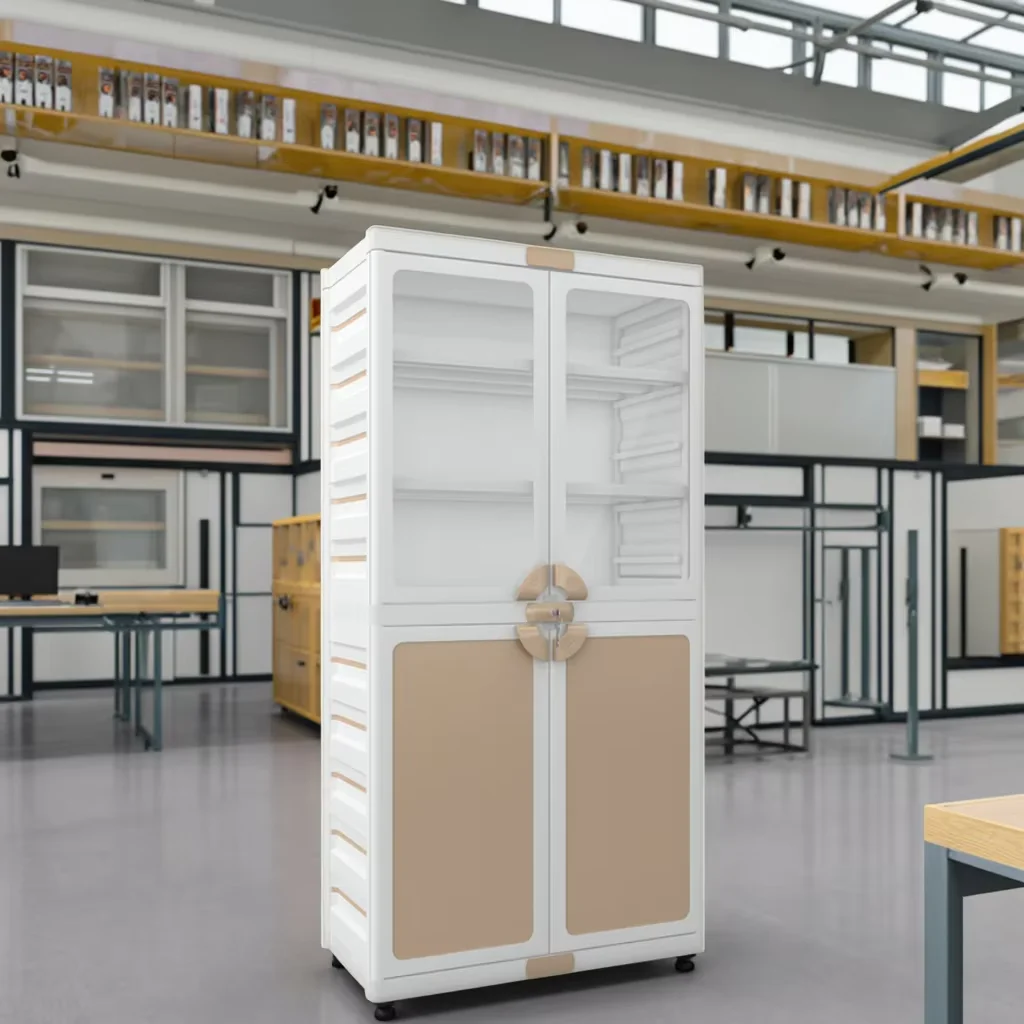 

Modern Design PP Plastic Vessel Cabinet Lab Furniture For Ph Reagent Storage Chemical Stand With Exhaust System For School Use