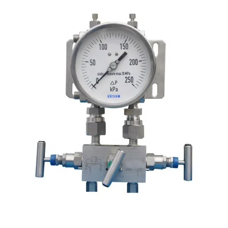 

Deft manufacture bottom connection differential pressure gauge