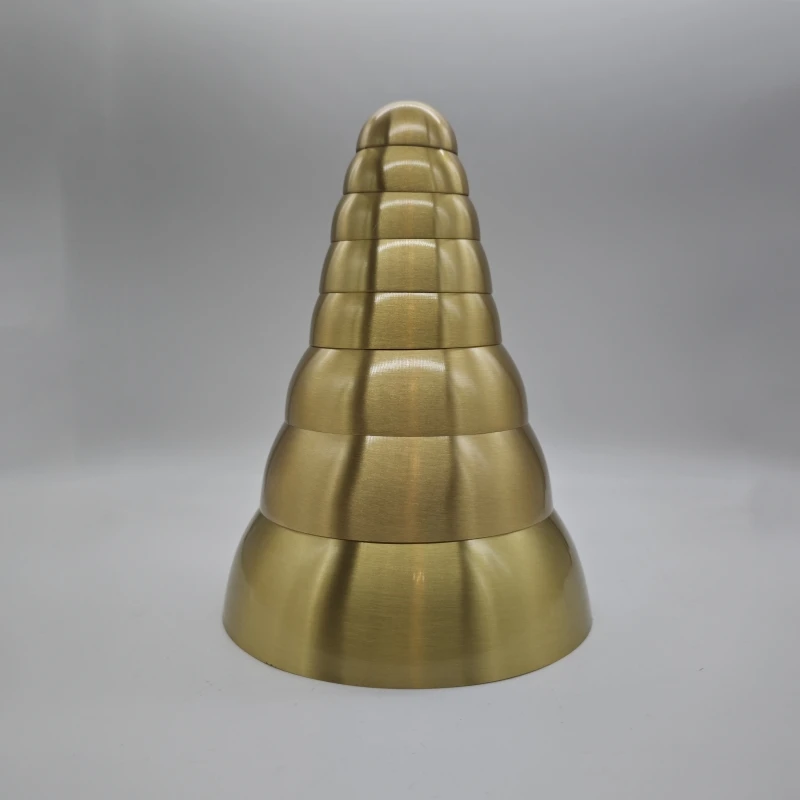 Accesorios de lámpara colgante de cabeza redonda especial redonda de latón puro piezas de cobre engrosadas lámpara de escritorio base de pantalla semicircular