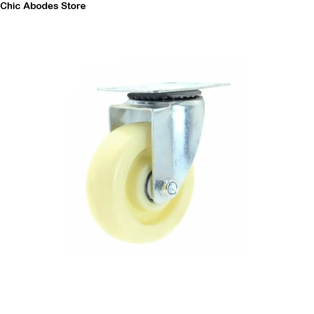 عجلات فائقة كتم الصوت شديدة التحمل من المطاط الناعم المقاوم للاهتراء، مقاومة للصدأ، مقاومة للماء من النايلون، بكرات الفرامل الاتجاهية #1