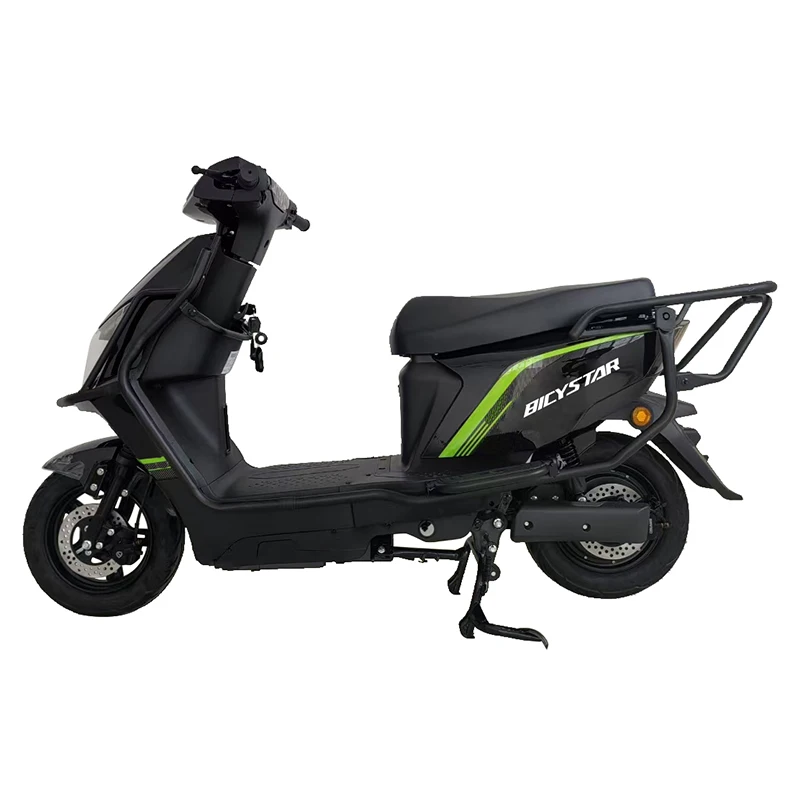 High-Speed 1000W Electric Motorcycle for Adults Steel Frame With Integrated 60V Down Tube Battery 60km Range Per Charge
