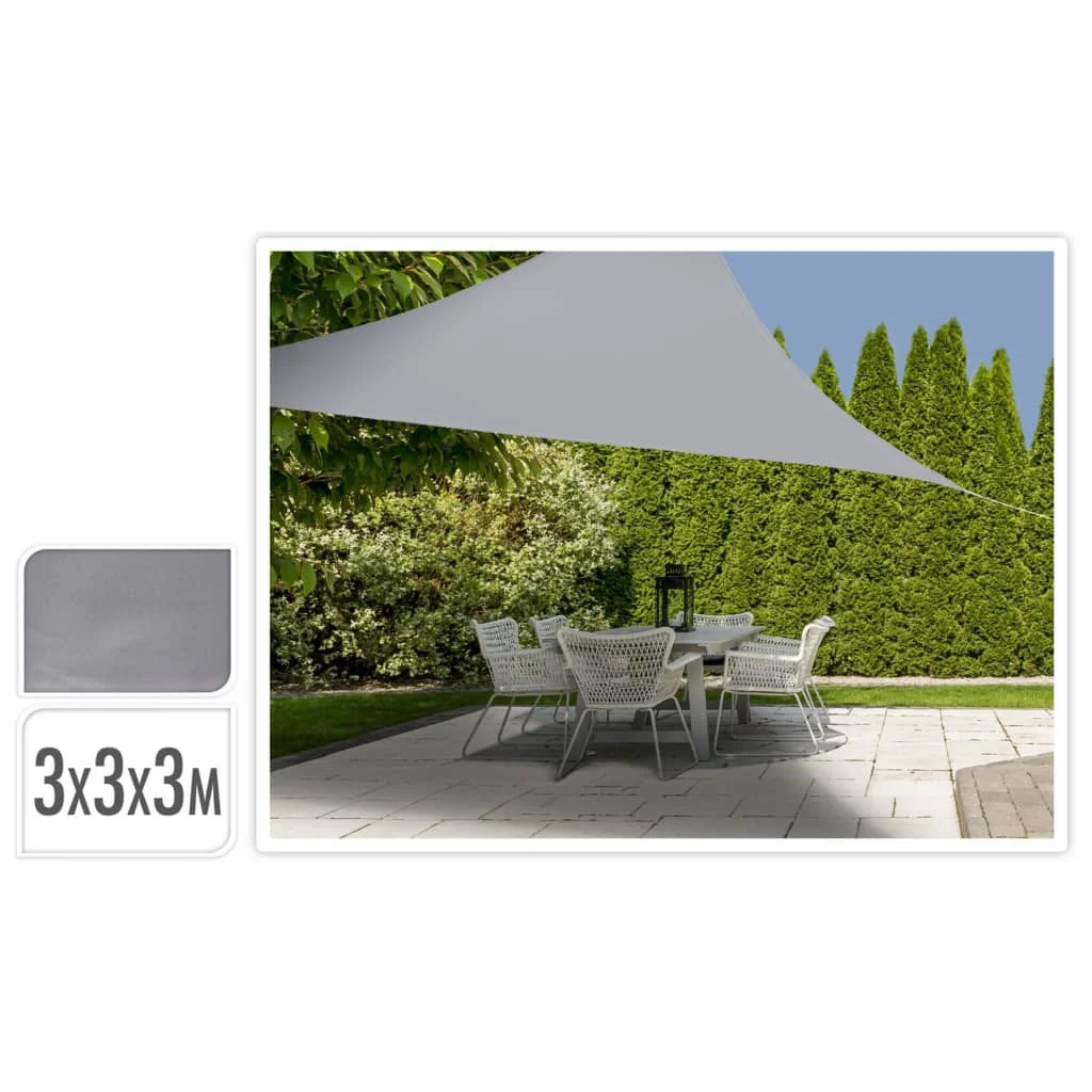 ProGarden - ProGarden 3x3x3 m gray triangular fabric awning