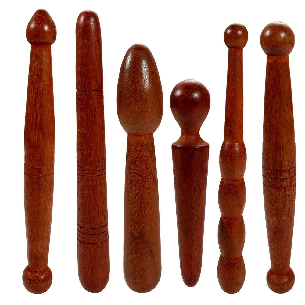 1PCS Wooden Reflexology Sticks Foot Hand Massage Wooden Stick Tools Thai Face Neck Back Waist Massager Trigger Points