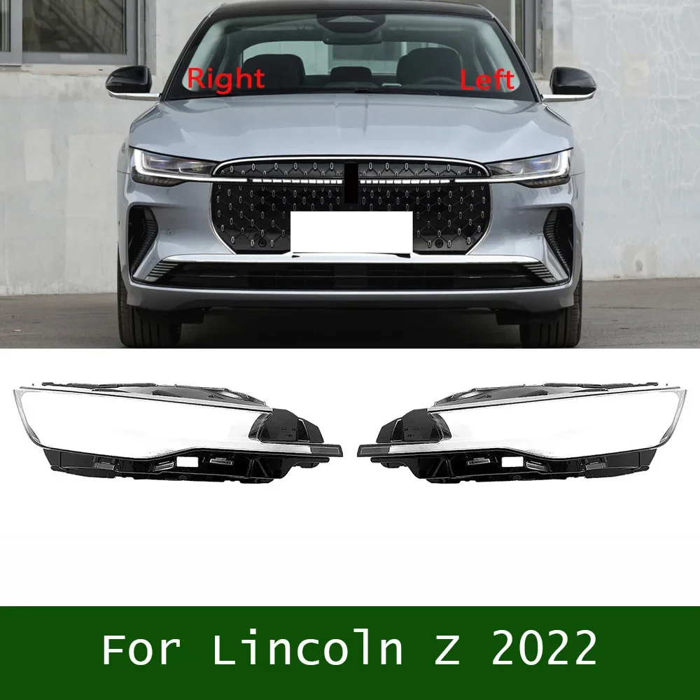

For Lincoln Z 2022 Front Headlamps Cover Transparent Headlight Shell Lens Plexiglass Replace Original Lampshade