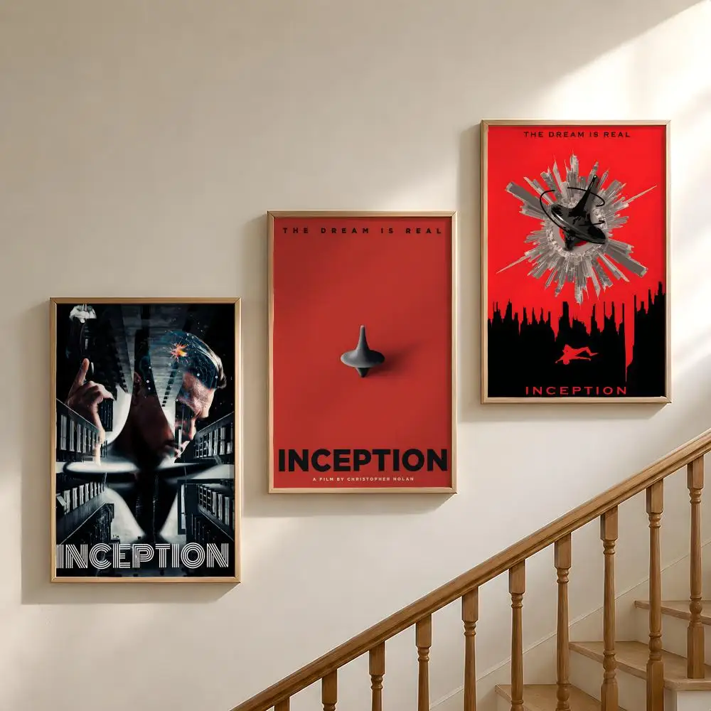 Film I-Inception Cobb Dream Poster Waterproof HD Modern Peel And Stick Wall Decor Bedroom Living Room Dorm Office