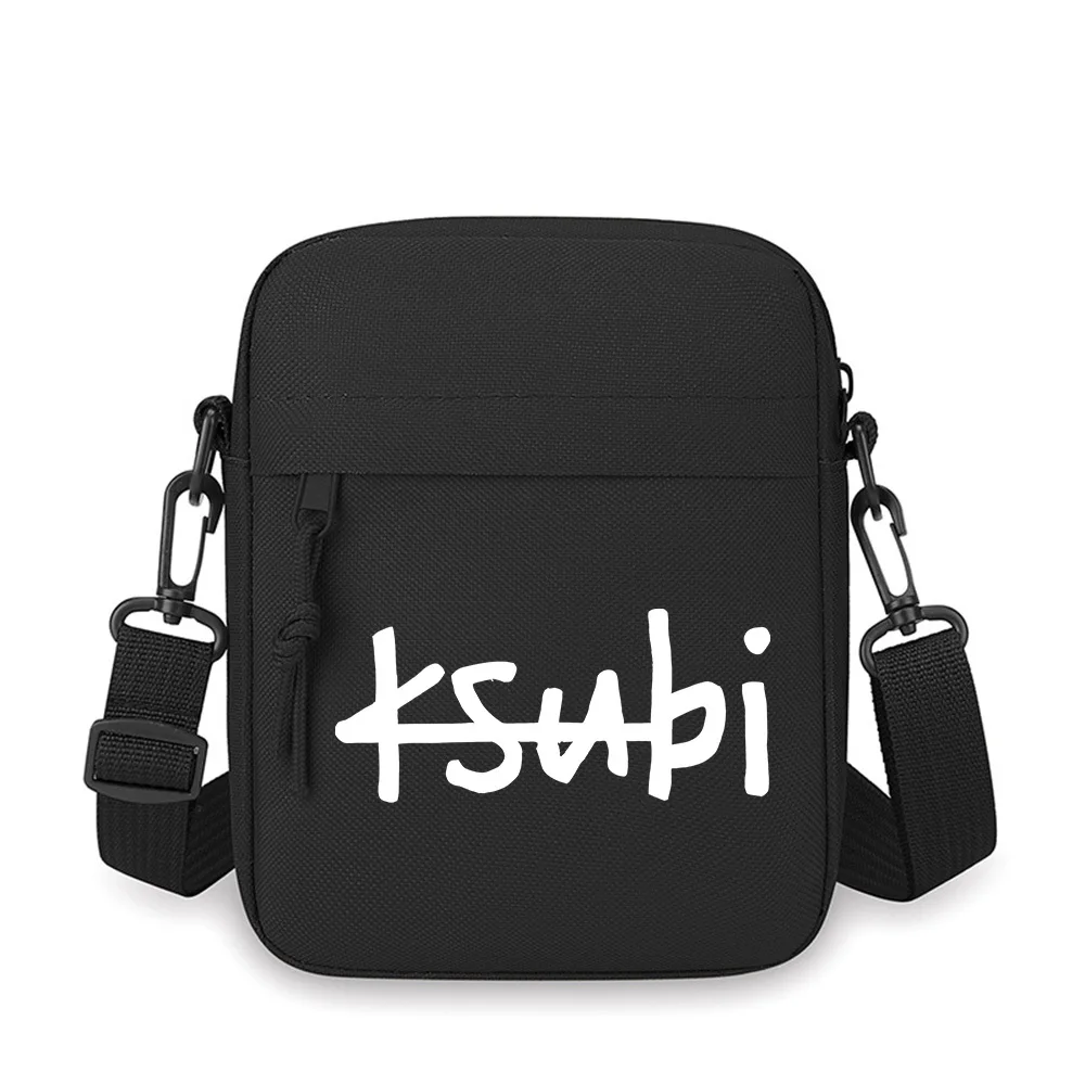 

White brush style design Men Crossbody Bag Single Shoulder Women Cartoon Anime Film Printing Design Unisex