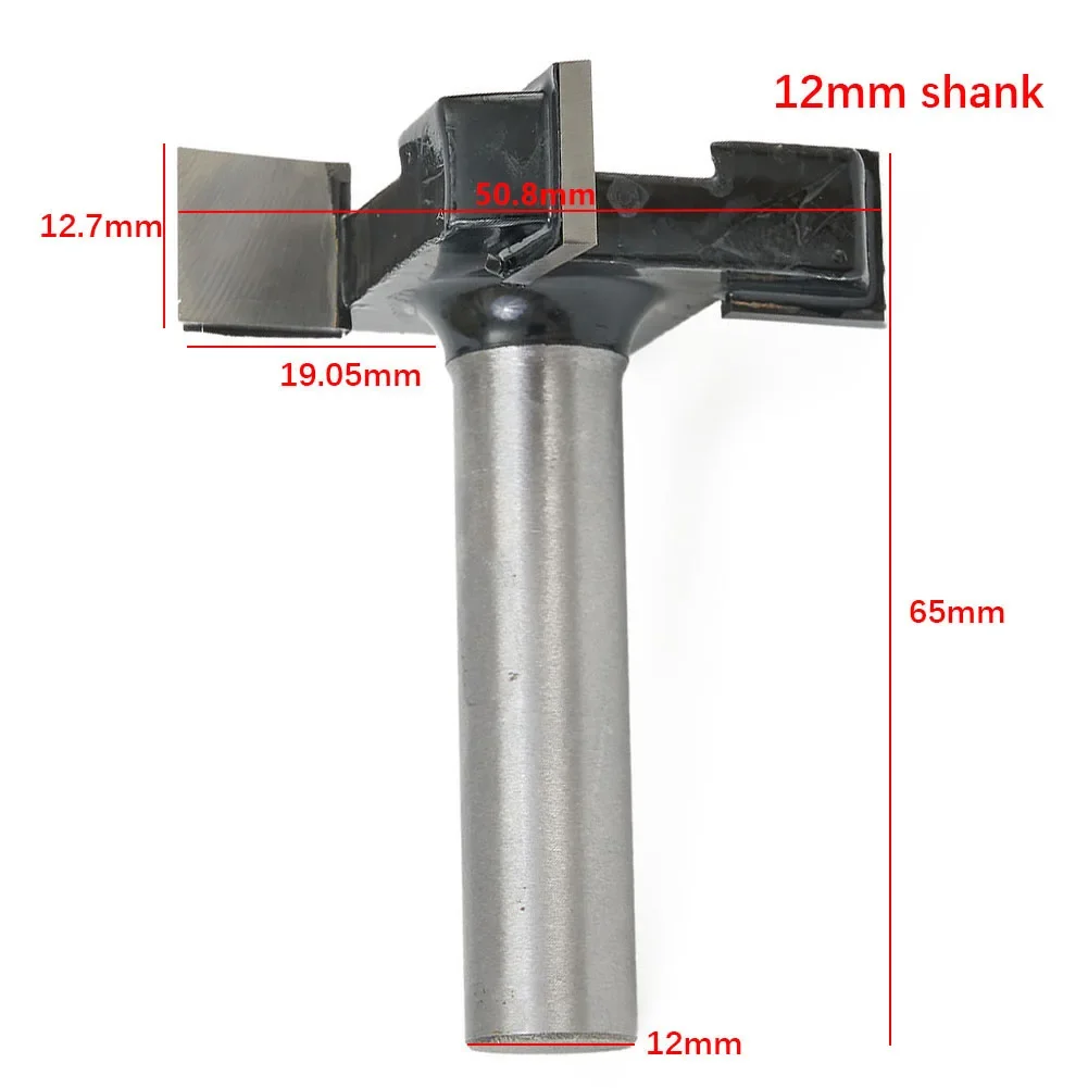 12mm 1/2inch CNC Spoilboard Surfacing Router Bit Carbide Planer Wood Cutter Planing Tool Carpenter Trimming Slotting Grooving