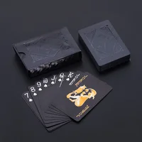 Color Black Gold Playing Card Game Card Group Waterproof Poker Suit Magic Dmagic Package Board Game Collection Entertainment 4