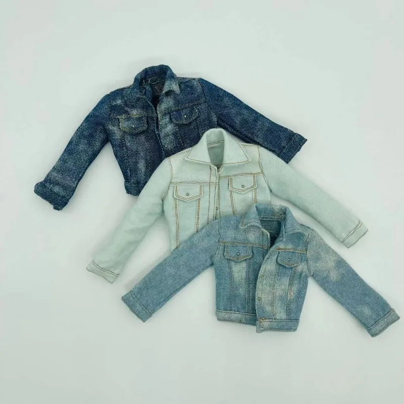 

1/6 весы, игрушки для отдыха, джинсовая куртка, модель пальто, аксессуар для одежды для 12-дюймовых женских солдатских фигурок, куклы «сделай сам»