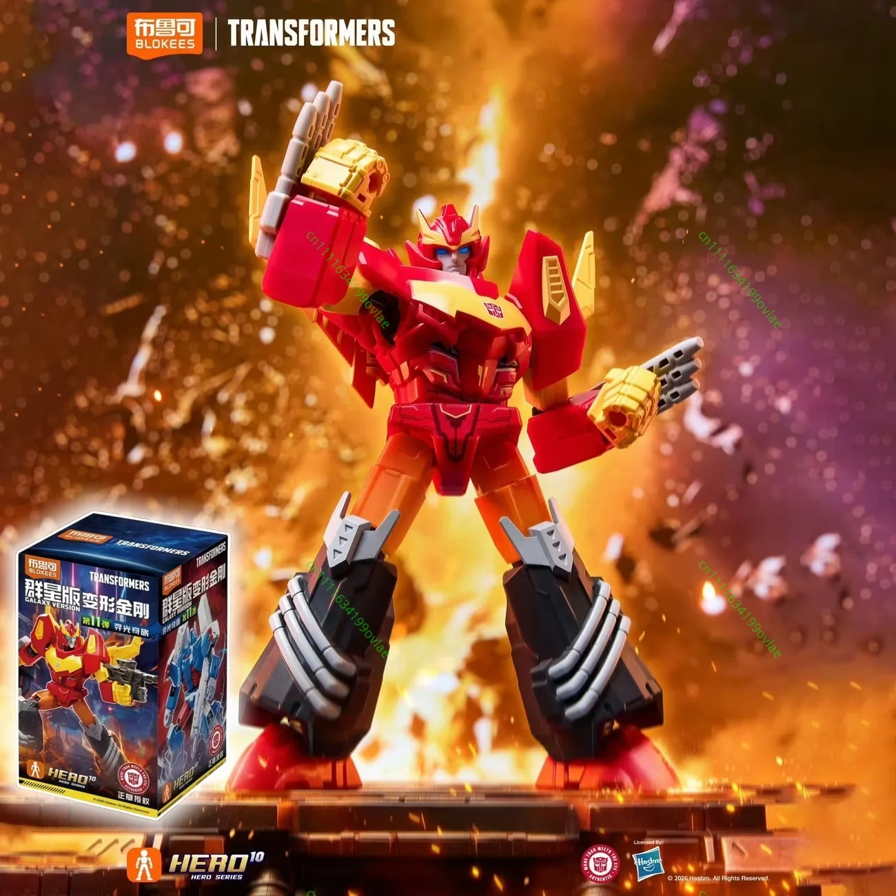 Genuine Blokees Transformers Star Series 11 Rodimus Prime Assembly Kit Movable Joint Rare Desktop Display Hobby Collect Toy Gift