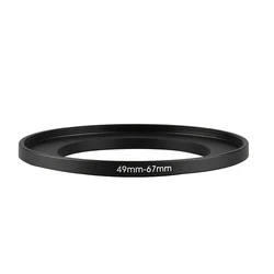 Aluminum Black Step Up Filter Ring 49mm-67mm 49-67 mm 49 to 67 Filter Adapter Lens Adapter for Canon Nikon Sony DSLR Camera Lens