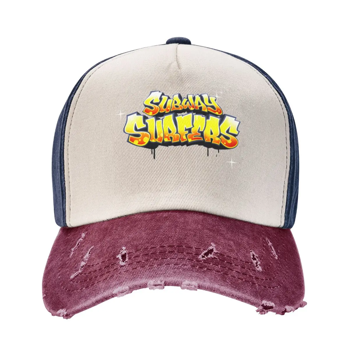 Subway Surfers Logo Gift fashion A Washed Baseball Cap Hat