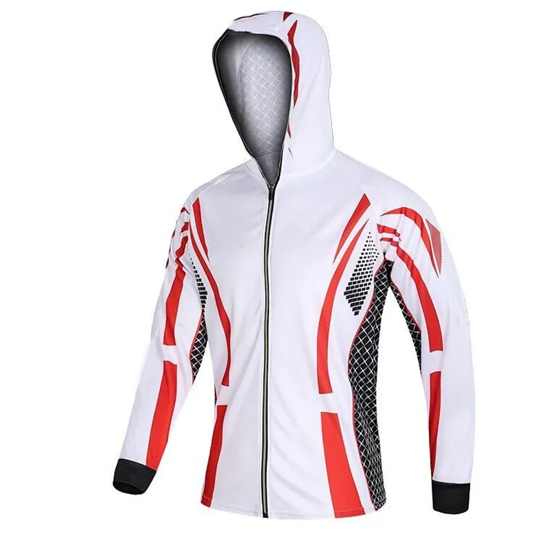 2024 Men's High-Quality Long Sleeve Fishing Clothing Anti-UV Comfortable Ventilation Printing Sublimation Hoodie Jerseys