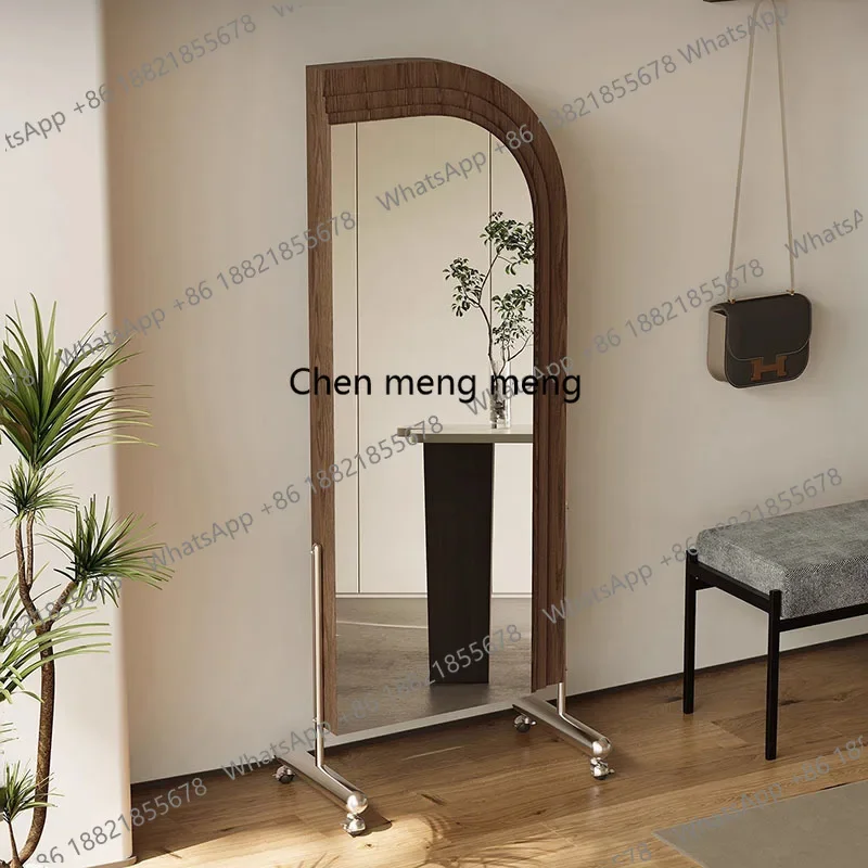 Living Room Decoration Mirror Modern Art Full Body Wooden Girls Mirror Aesthetic Bedroom Korean Style Espelhos Home Products