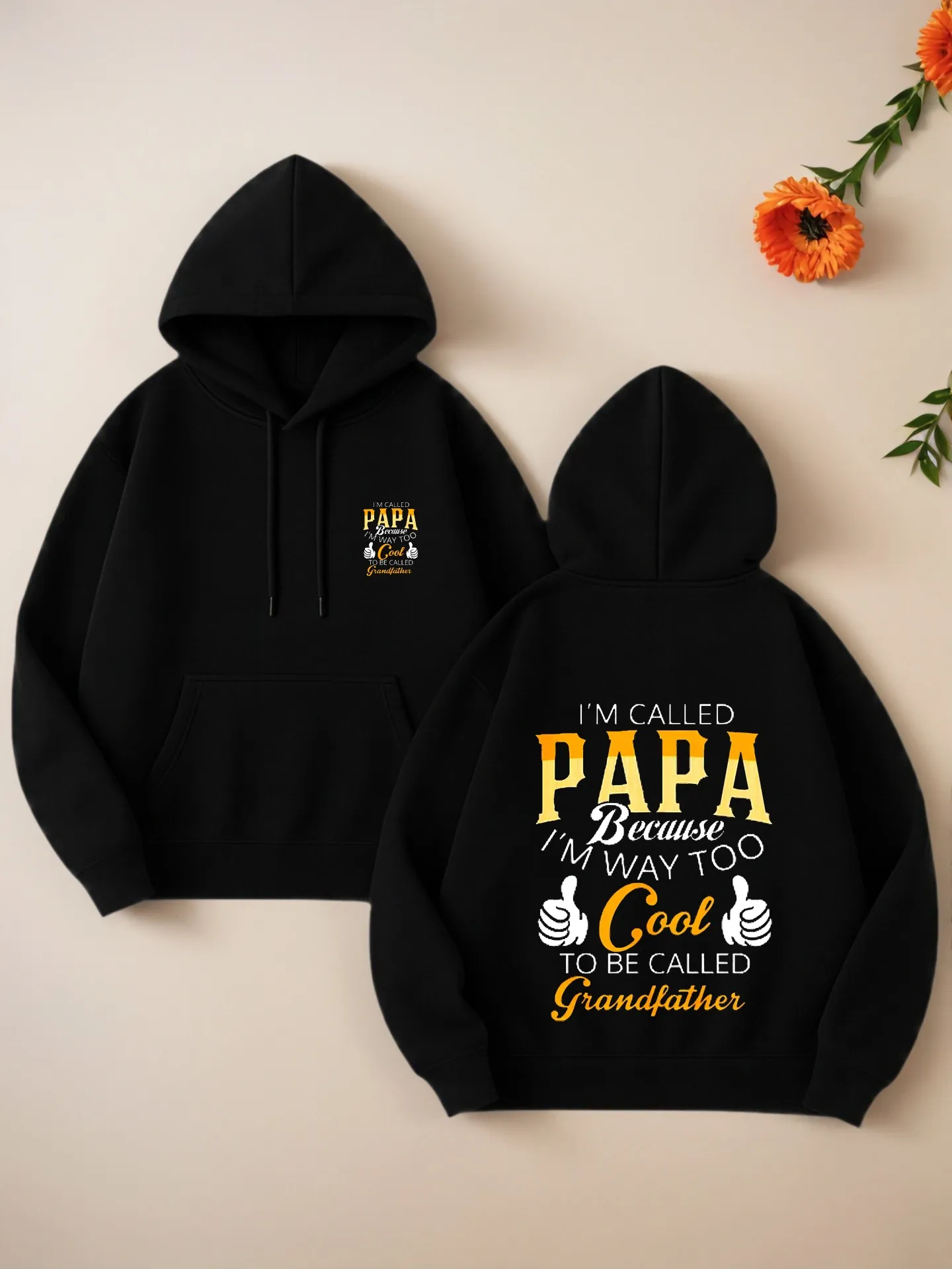 هوديي جرافيك، طباعة حروف، نمط كاجوال، صوف، ملابس يومية غير رسمية، للرجال