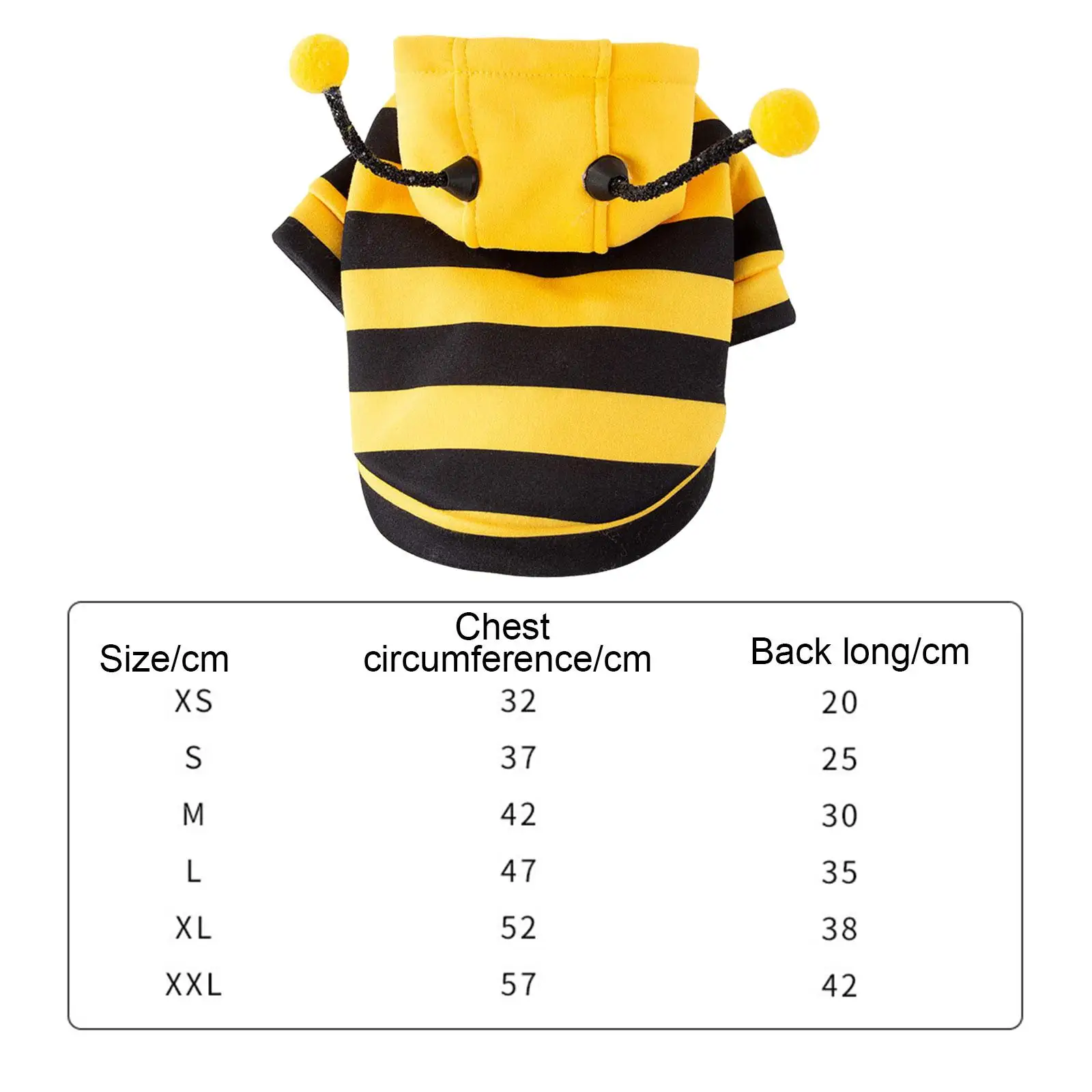 Pets Bee Halloween Costume Small Pets Apparel Fashion Adorable Cats Hoodies