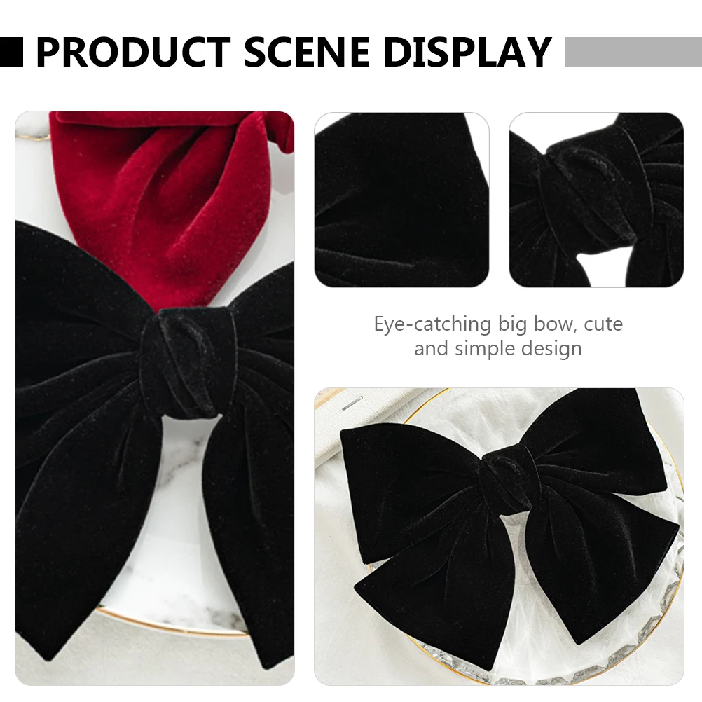 

2 шт., фланелевые заколки для волос с бантом, элегантные аксессуары для женщин и девочек, декоративные заколки для свадебной вечеринки, заколка для волос с бантом, детские волосы