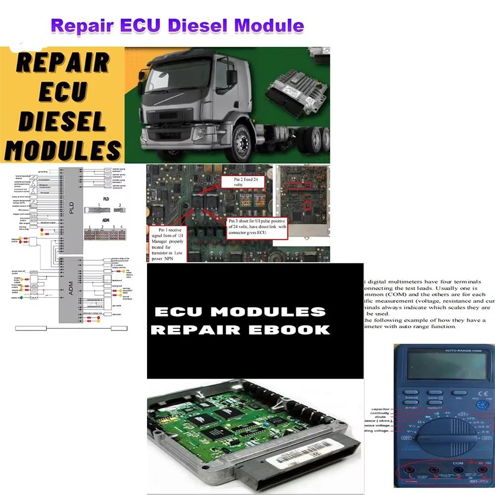 

Guía de Estudio para el Curso de Reparación de ECU, Archivo PDF para la Enseñanza Básica de ECU, Pruebas de EPROM, Programación,