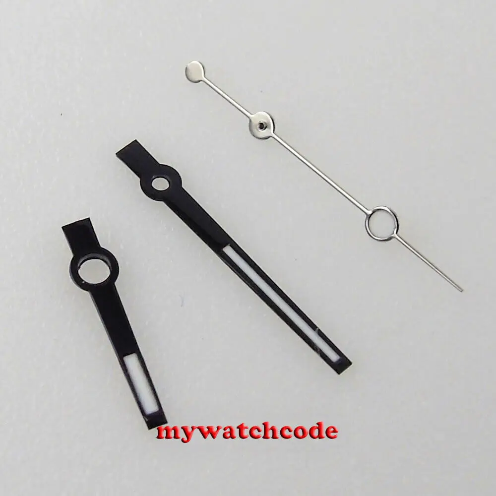 Black edge watch Hands fit Japan NH35A NH36A movement date just