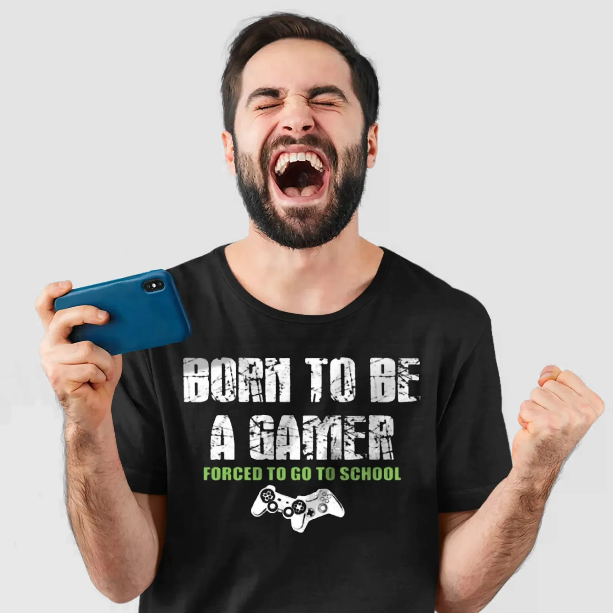 

Футболка Born To Be A Gamer Forced Go School