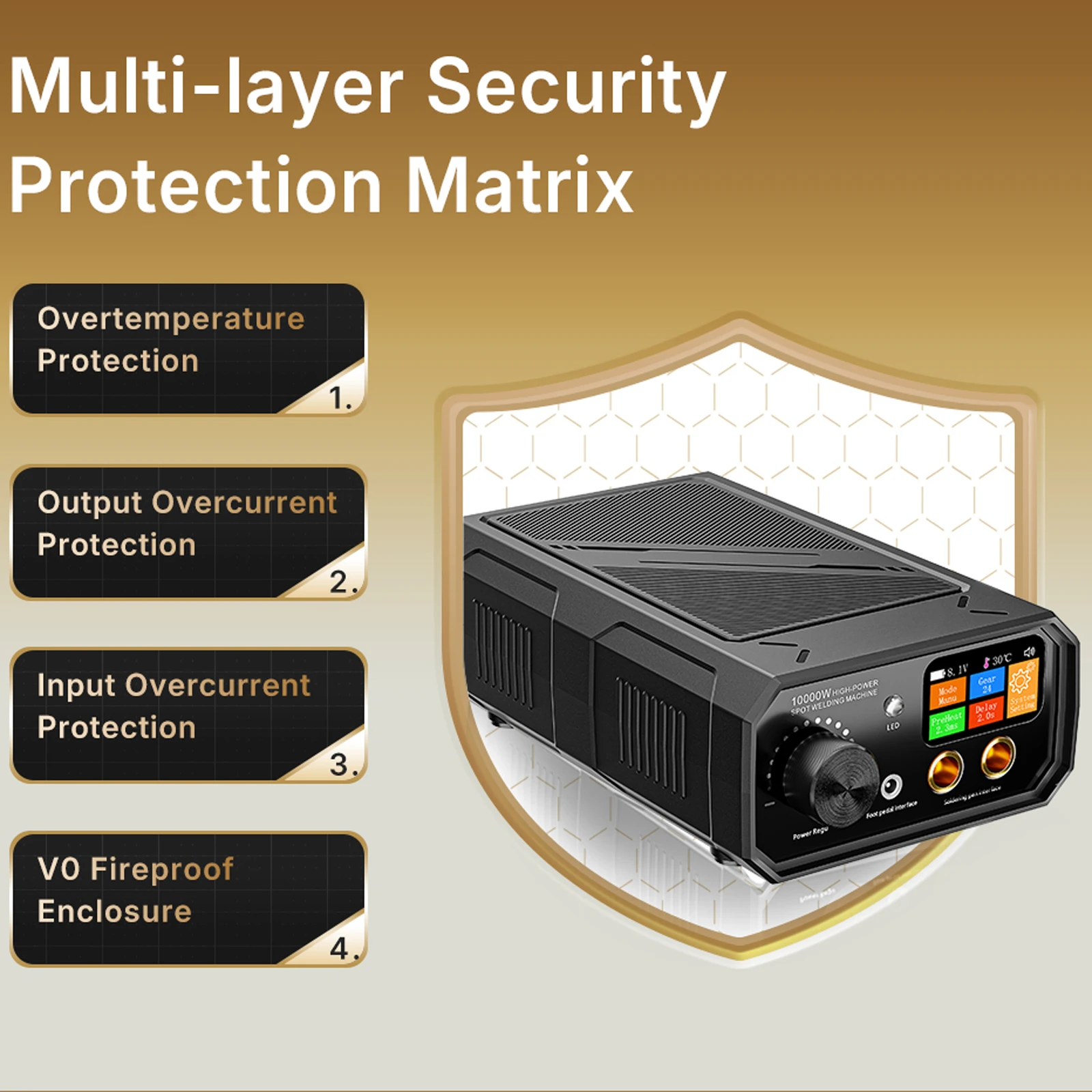 10000W Double Pulse Spot Welder Handheld Welding Machine with Nickel Strip Pen for 18650 Li ion Battery Pack Assembly Tools