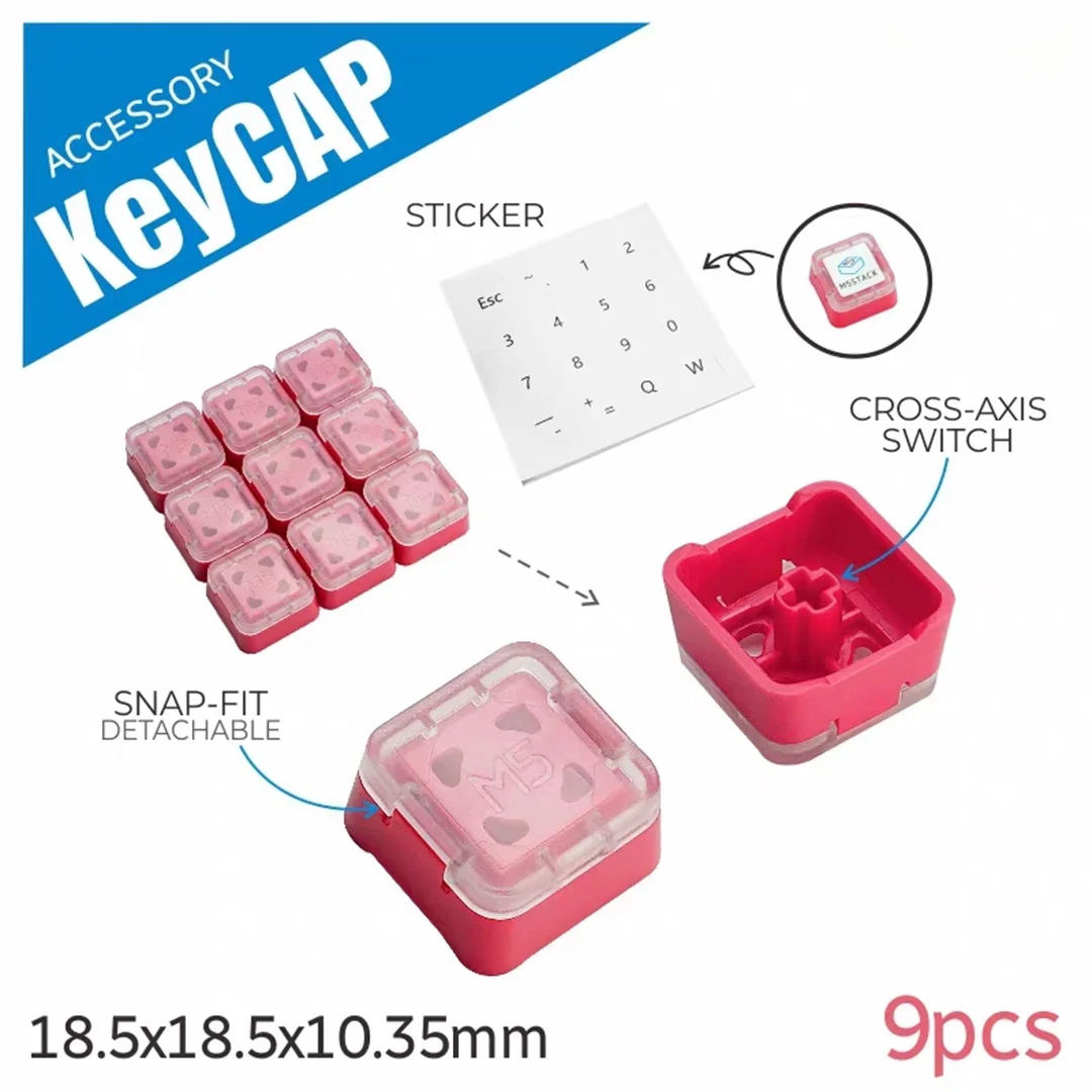 Official M5Stack KeyCap Mechanical Keyboard Keycap Compatible with Cross-Shaft Mechanical