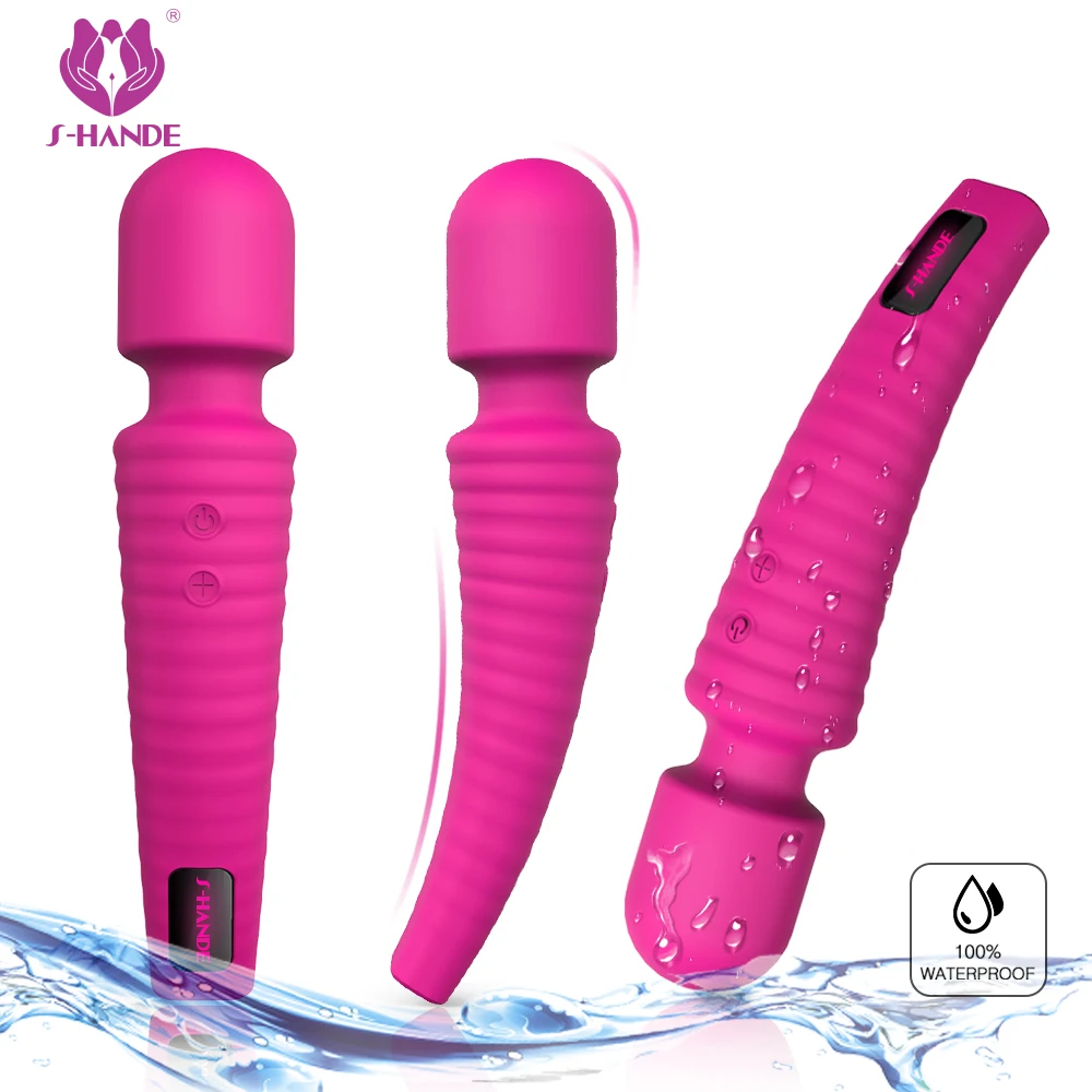 Factory Direct Supply Rechargeable Cordless Body Massage Vibrator For Women Powerful Personal Handheld Wand Massager