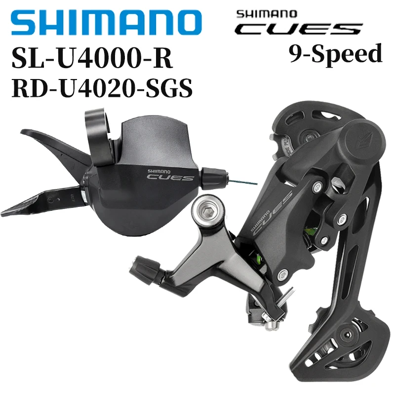 SHIMANO CUES 9Speed Transmission Kit SL-U4000-9R Gear Lever RD-U4020 Rear Derailleur Suitable For MTB Bike Original Bike Parts