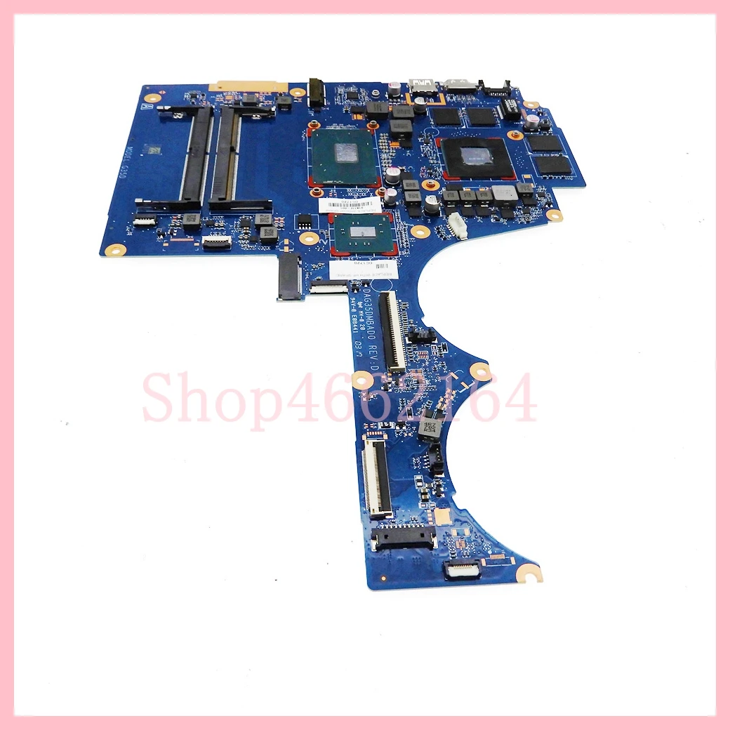 Imagem -04 - Placa-mãe Portátil para Notebook hp Placa-mãe Tpn-q173 15-ax 15-bc Dag35dmbad0 I77700hq Cpu Gtx1050 Gtx1050ti Gpu